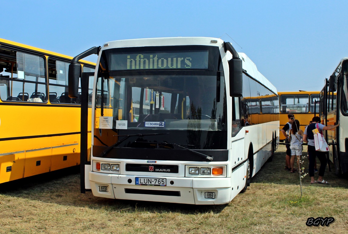 Венгрия, Ikarus EAG E94.15 № LUN-765; Венгрия — XI. Nemzetközi Ikarus, Csepel és Veteránjármű Találkozó, Folyás (2018)