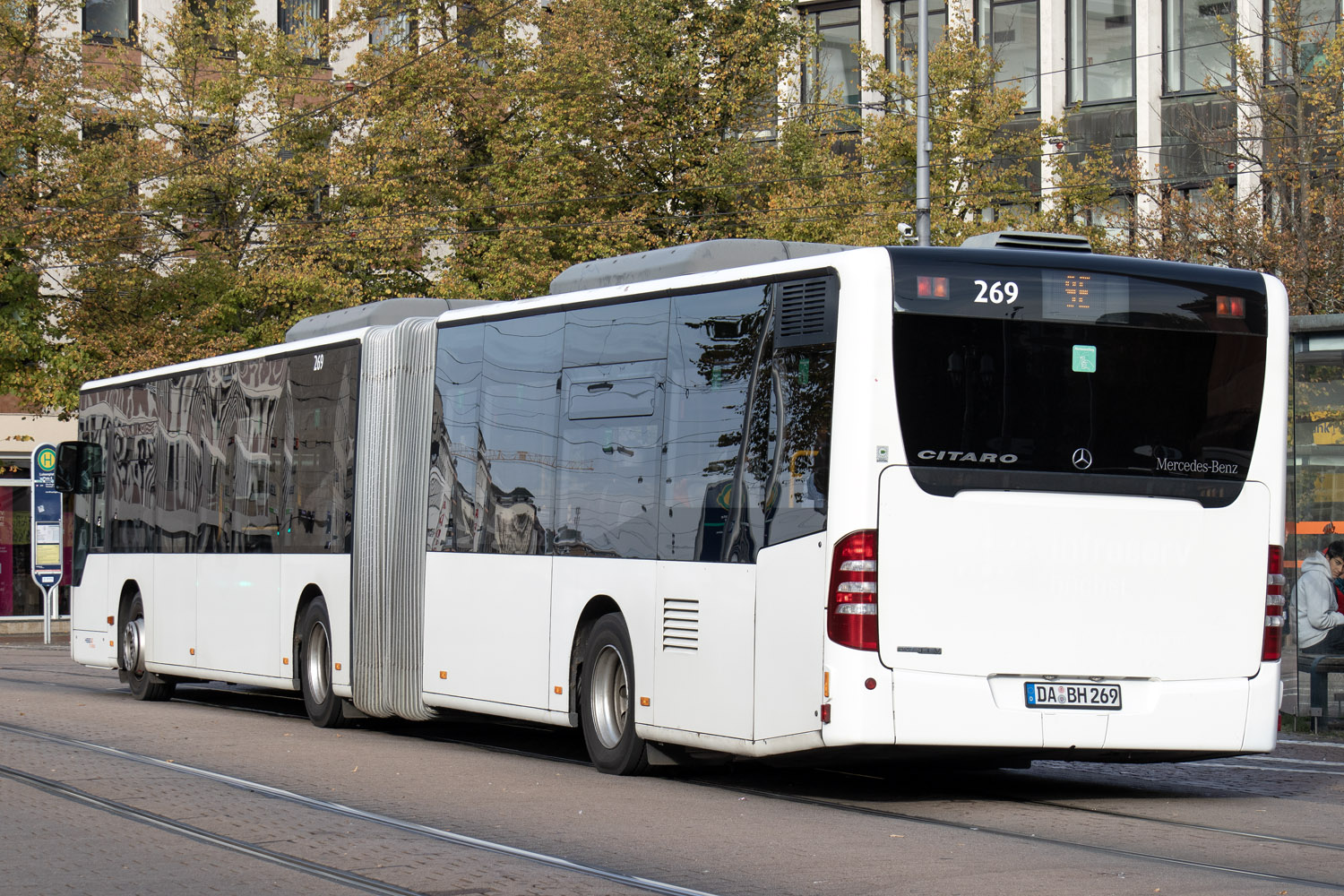 Гессен, Mercedes-Benz O530G Citaro facelift G № 269; Гессен — SEV · Straßenbahn Darmstadt · Schloss <> Griesheim · 04.09.2023 — 20.10.2023