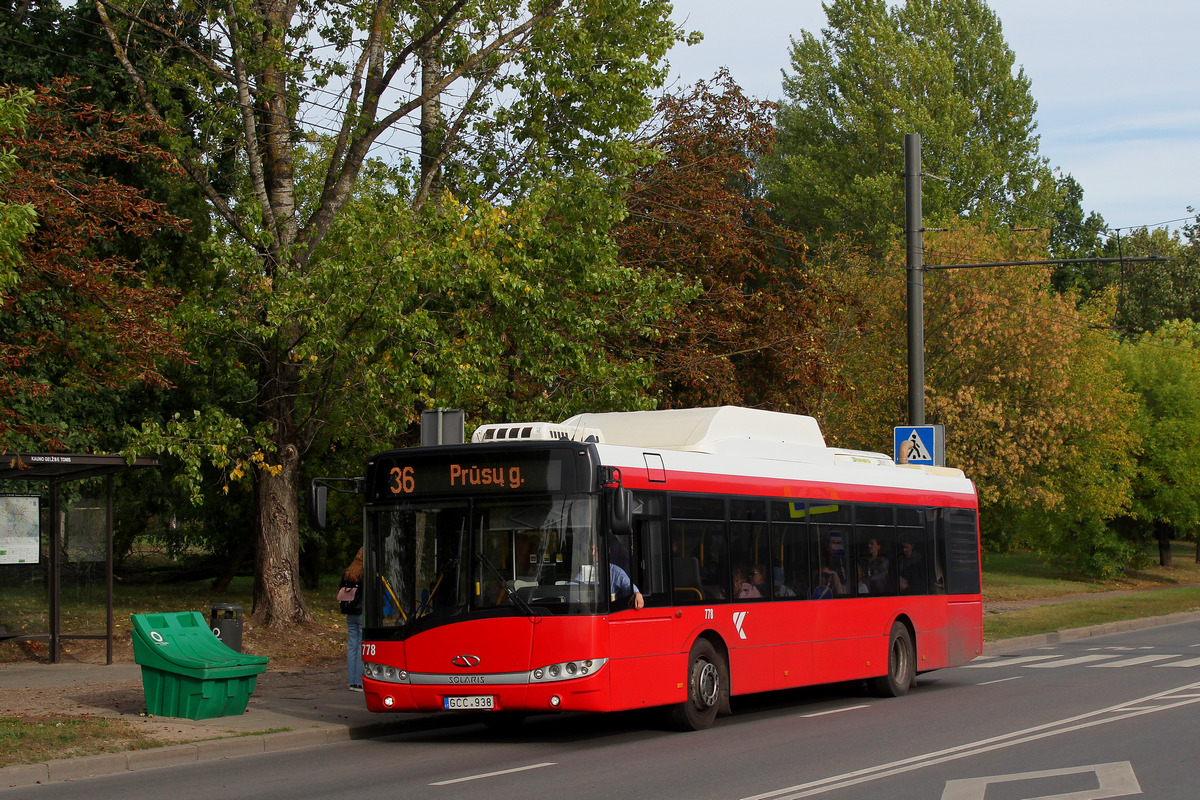 Литва, Solaris Urbino III 12 CNG № 778