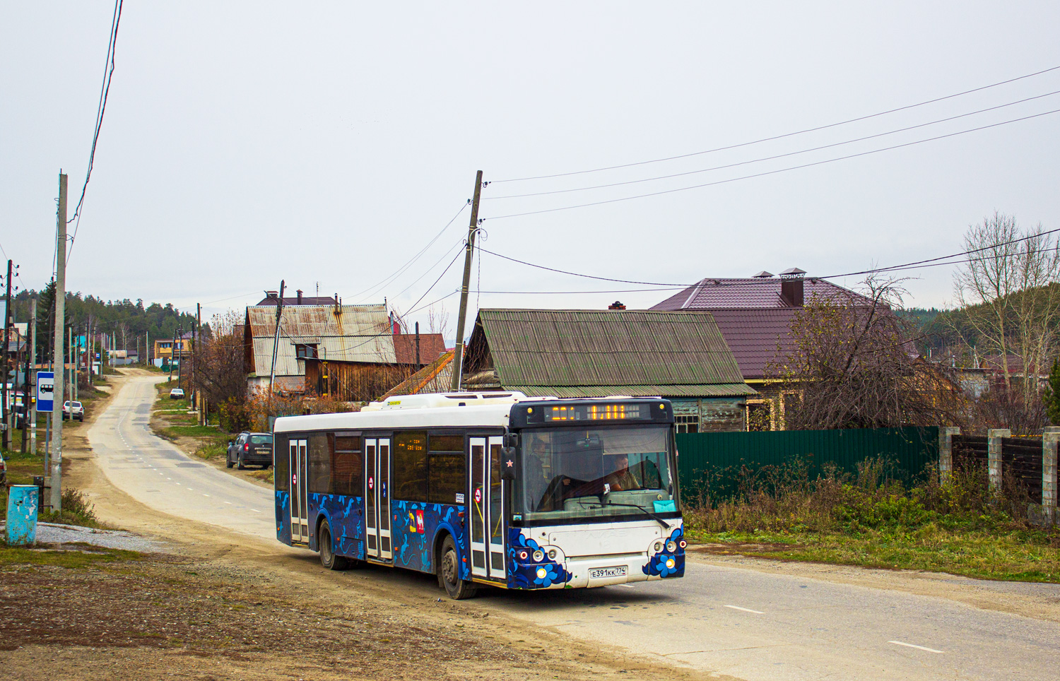 Chelyabinsk region, LiAZ-5292.22 (2-2-2) # Е 391 КК 774