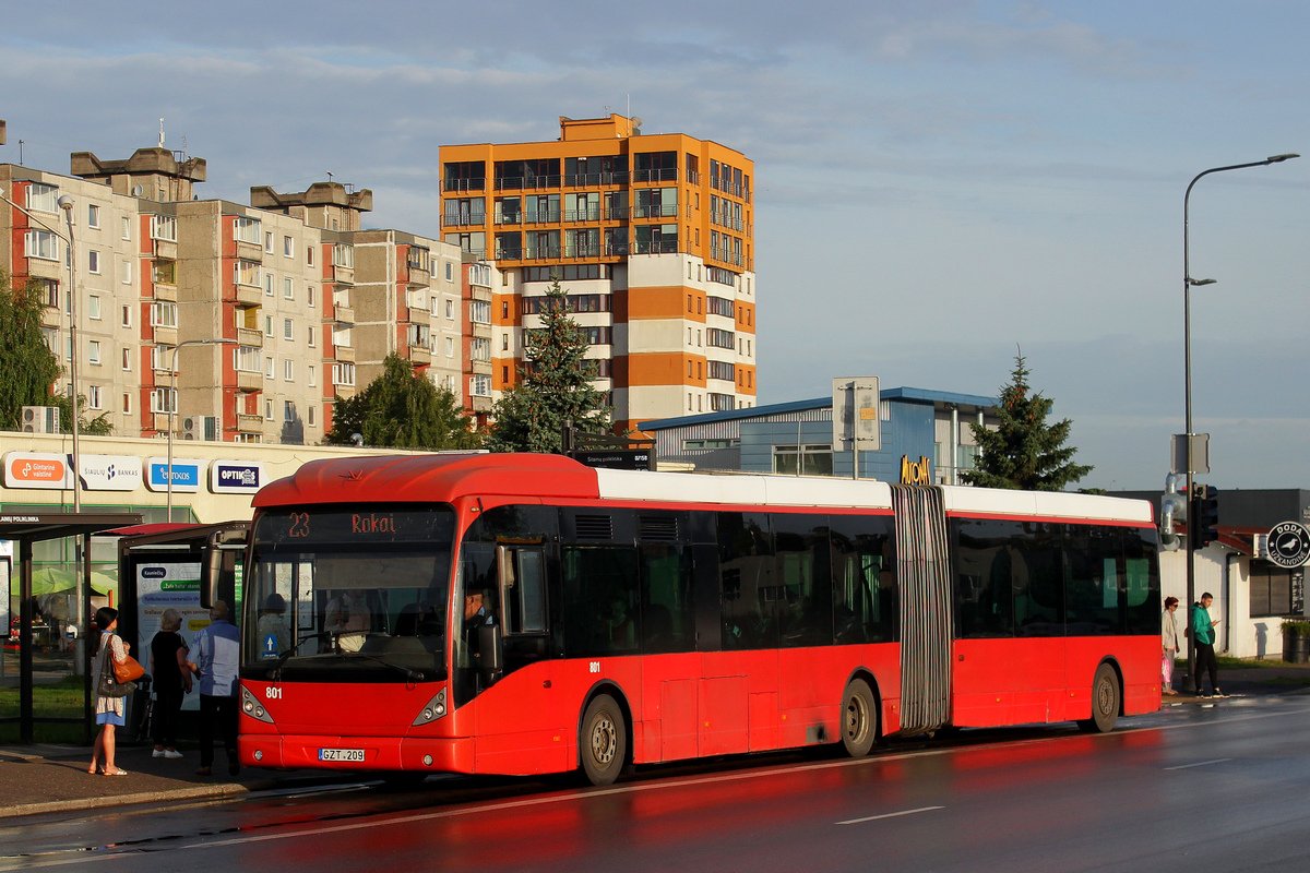 Литва, Van Hool New AG300 № 801