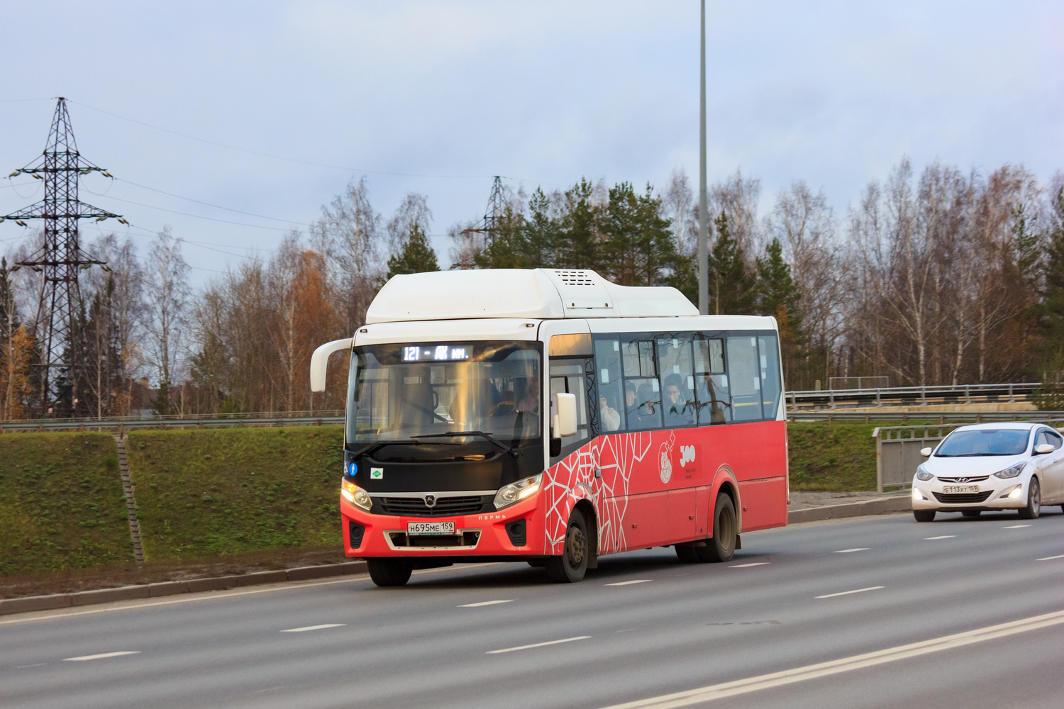 Пермский край, ПАЗ-320415-14 "Vector Next" № Н 695 МЕ 159