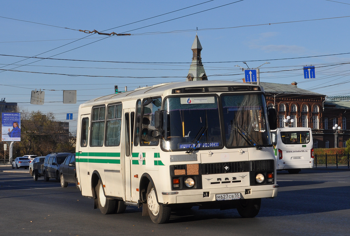 Омская область, ПАЗ-32053 № М 627 СВ 55