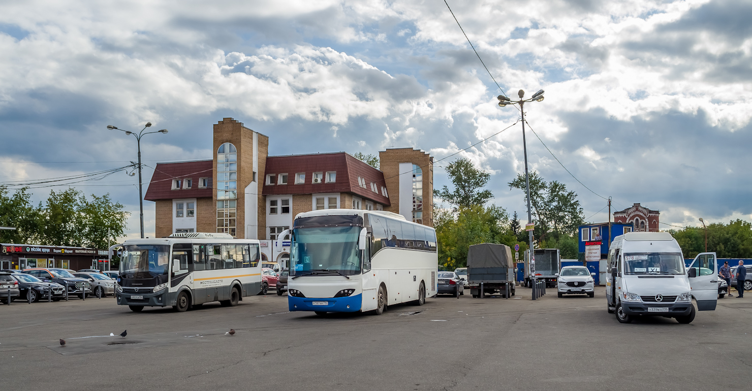 Moscow region, PAZ-320445-04 "Vector Next" # 103957; Moscow region, Jonckheere Mistral 70 # Р 187 АК 790; Moscow region, Luidor-2232DP (MB Sprinter Classic) # Т 339 КО 799