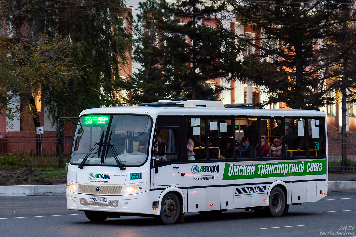 Омская область, ПАЗ-320414-14 "Вектор" № 7591