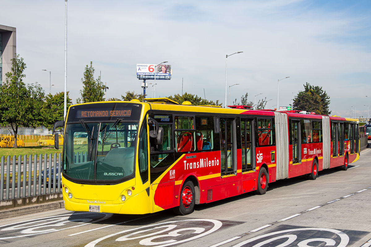 Колумбия, Busscar Urbanuss Pluss Biarticulado № N149