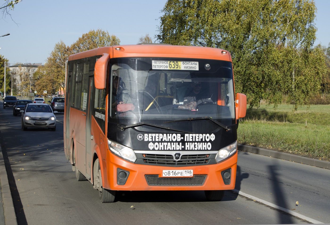 Sankt Petersburg, PAZ-320405-04 "Vector Next" Nr О 816 РЕ 198