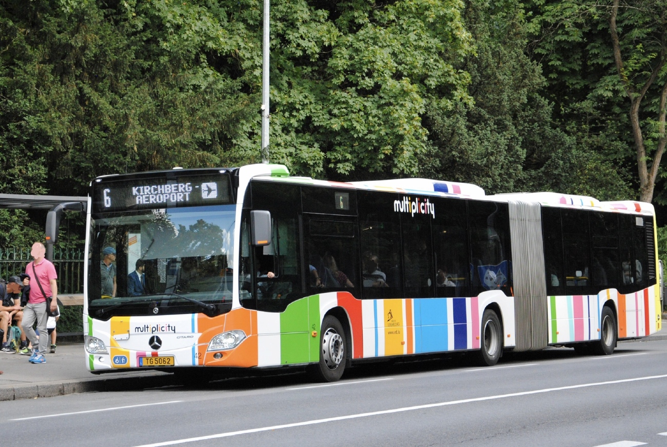 Люксембург, Mercedes-Benz Citaro C2 G hybrid № 42