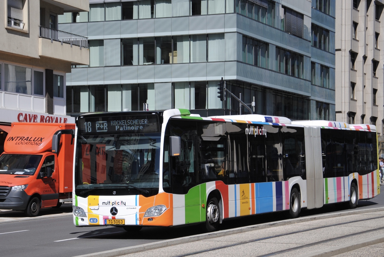 Люксембург, Mercedes-Benz Citaro C2 G hybrid № 43