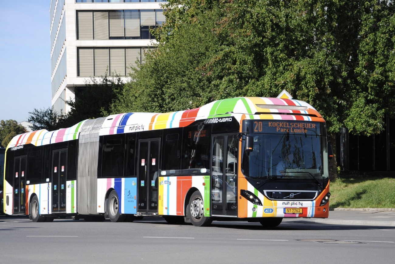 Люксембург, Volvo 7900A Hybrid № 86