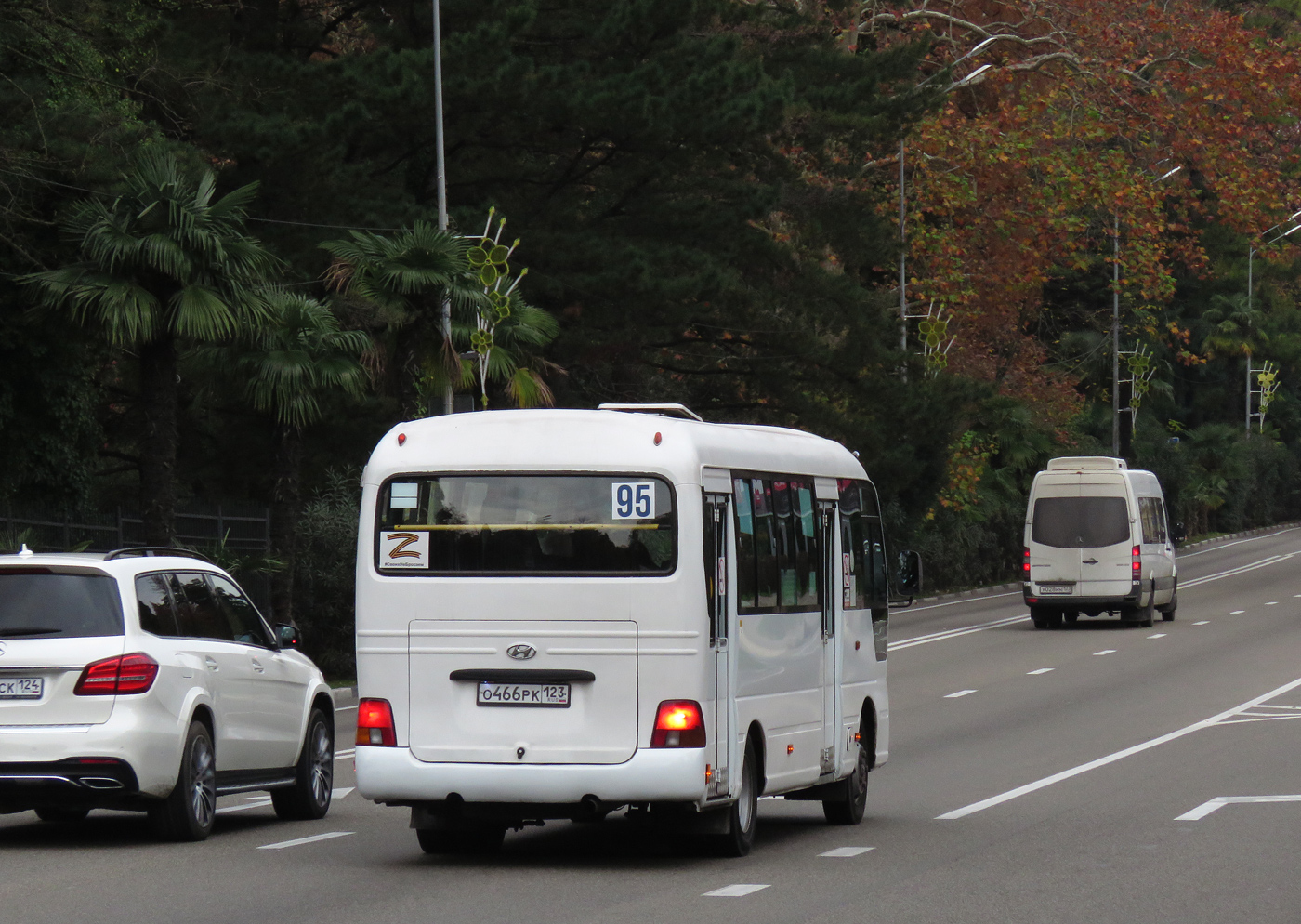 Краснодарский край, Hyundai County Kuzbass № О 466 РК 123