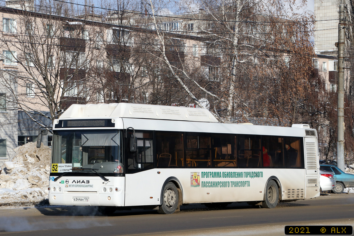 Воронежская область, ЛиАЗ-5292.67 (CNG) № Е 344 ВН 136