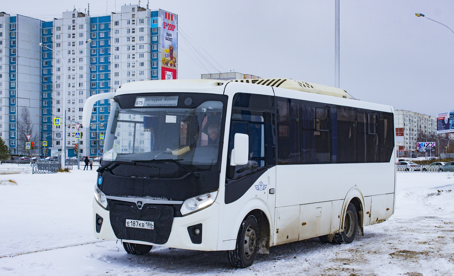 Khanty-Mansi AO, PAZ-320405-04 "Vector Next" (intercity) č. Е 187 КВ 186