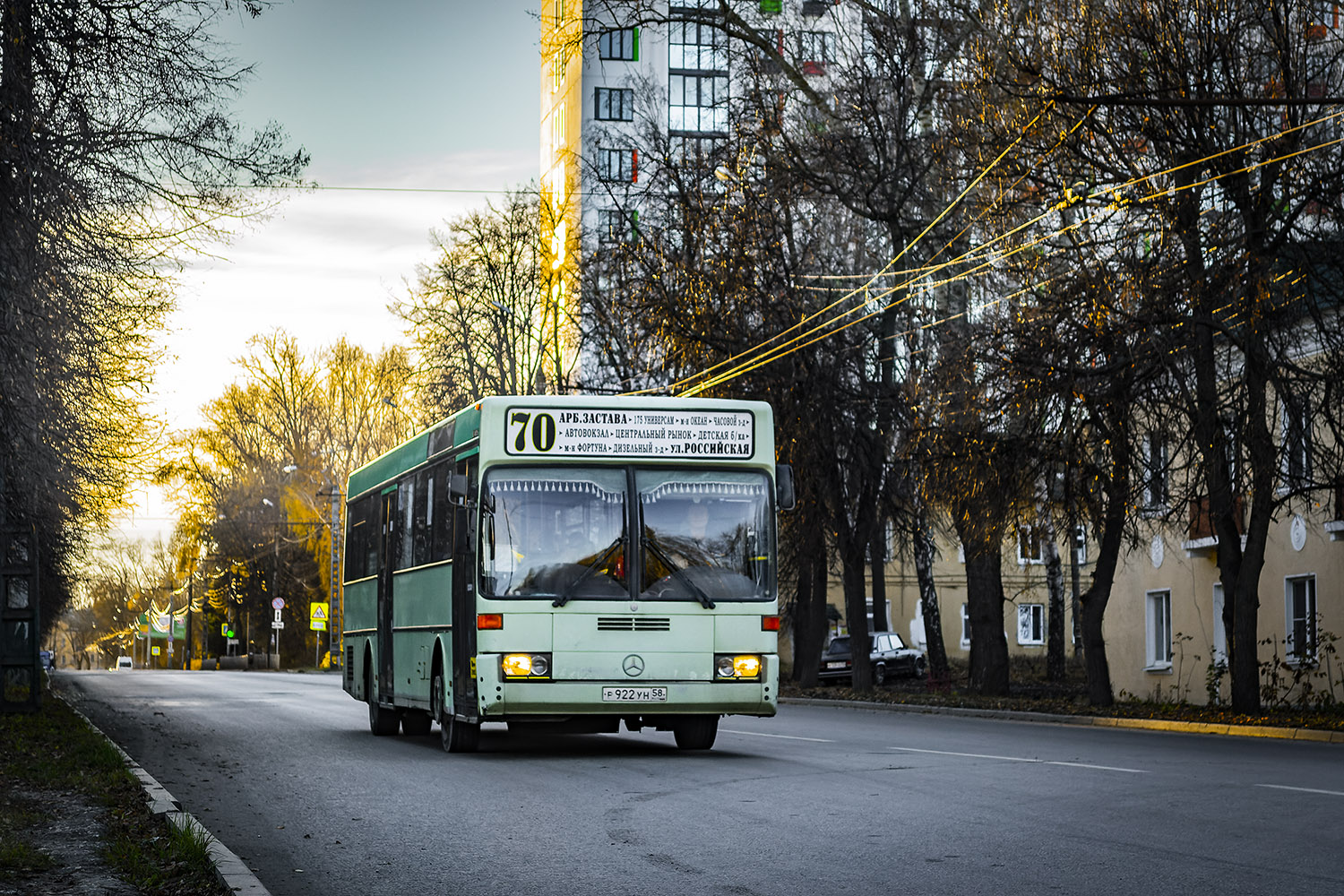 Пензенская область, Mercedes-Benz O405 № Р 922 УН 58