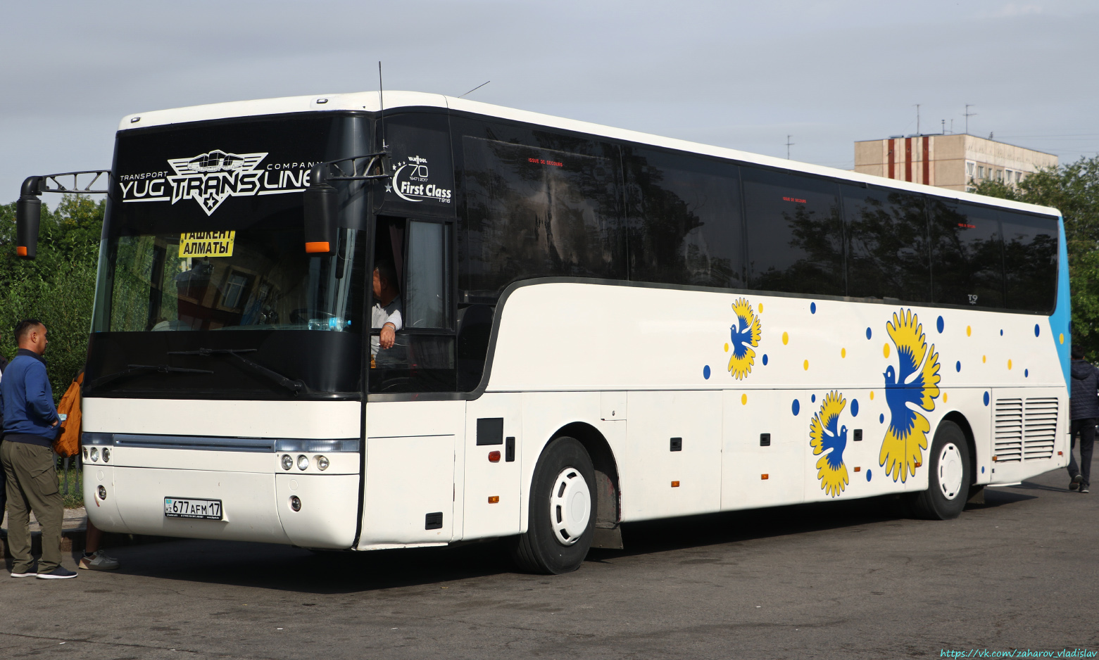 Шымкент, Van Hool T916 Alicron № 677 AFM 17