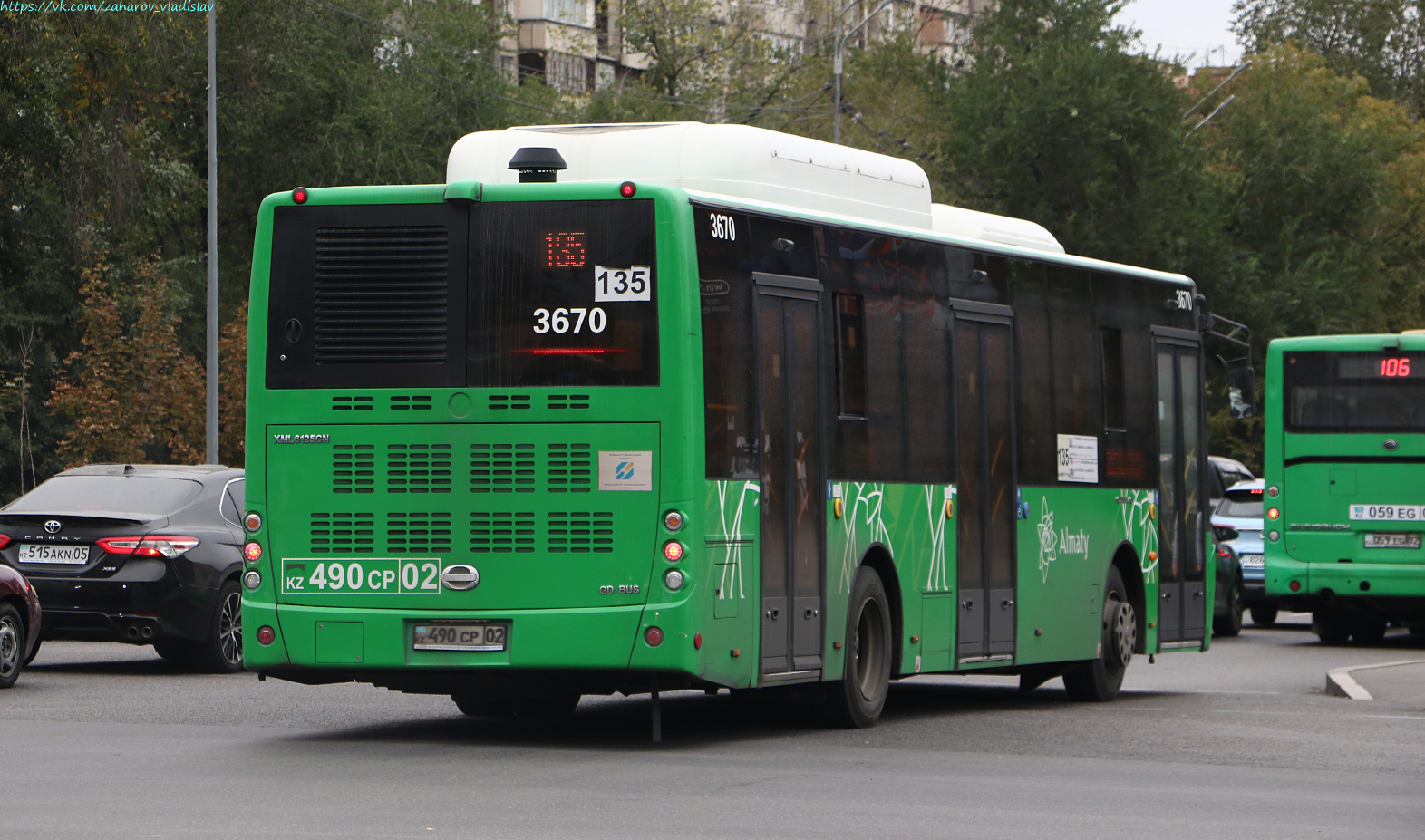 Алматы, Golden Dragon XML6125CN (Hyundai Trans Auto) № 3670