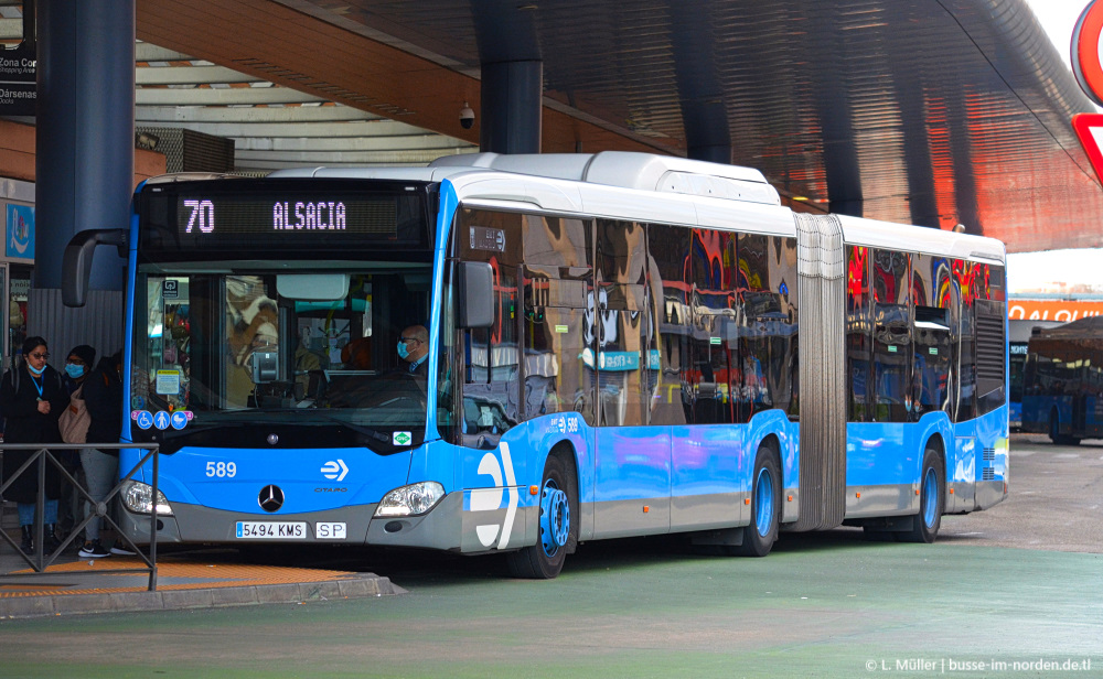 Spanien, Mercedes-Benz Citaro C2 G NGT Nr. 589