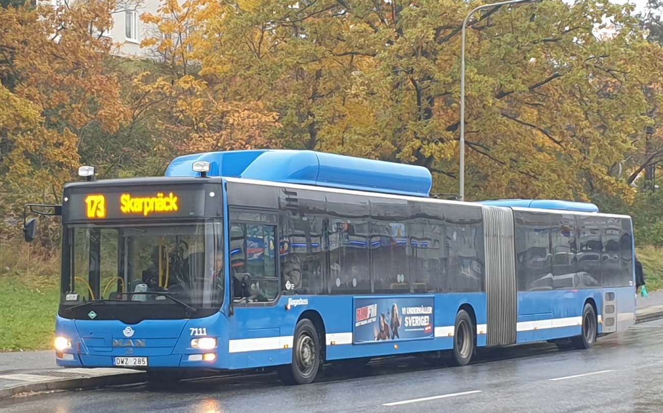 Швеция, MAN A49 Lion's City GL LE NG313-18,75 CNG № 7111