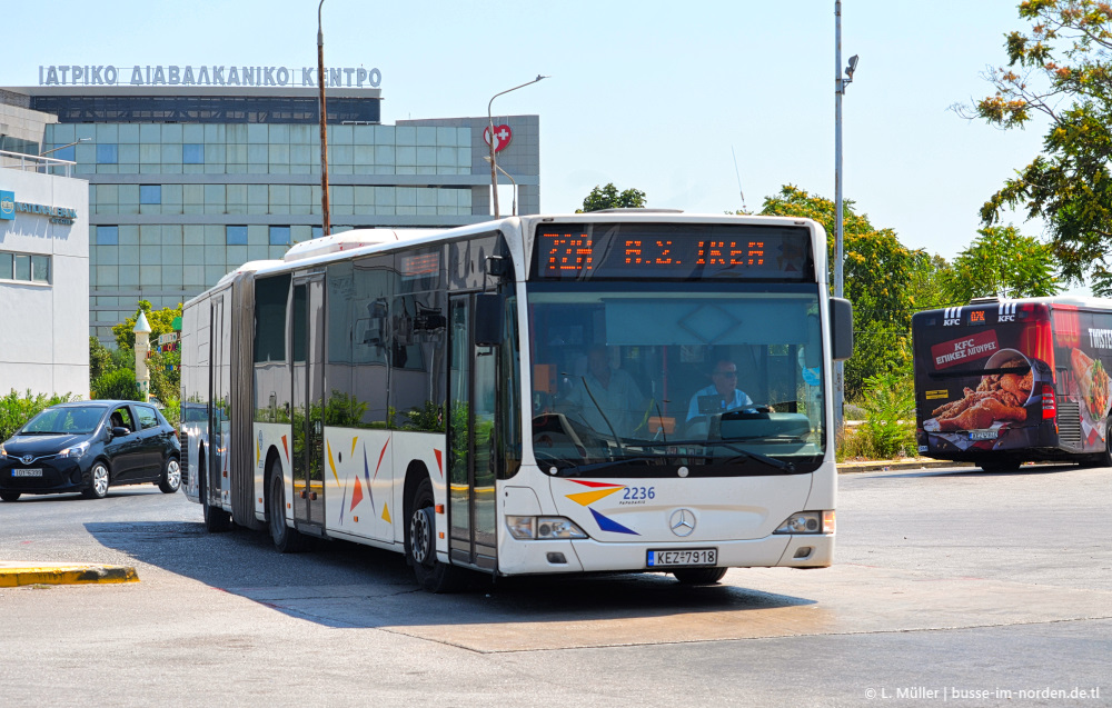 Греция, Mercedes-Benz O530G Citaro facelift G № 2236