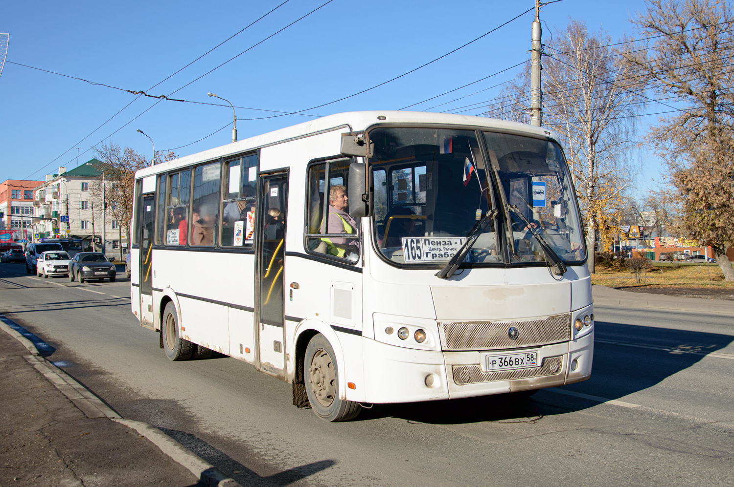 Пензенская область, ПАЗ-320412-04 "Вектор" № Р 366 ВХ 58