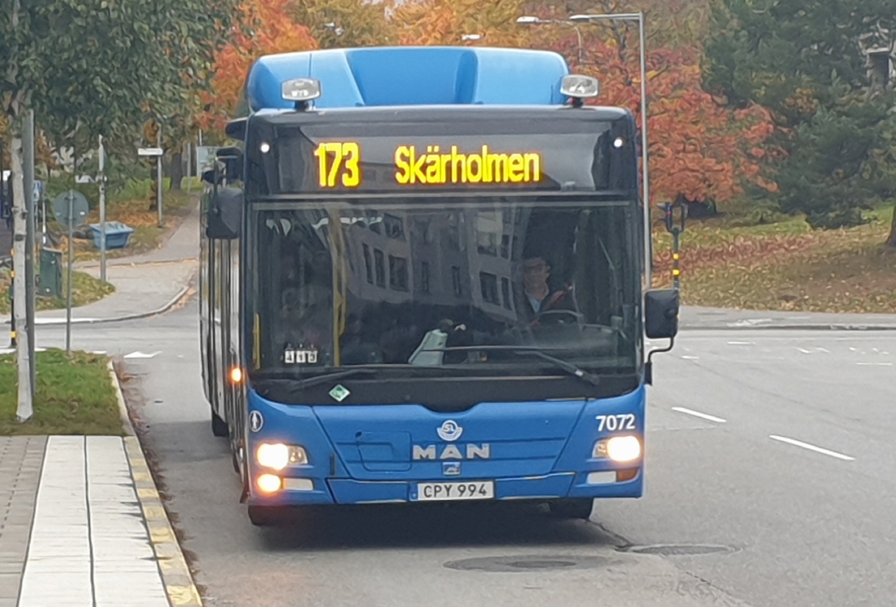 Швеция, MAN A49 Lion's City GL LE NG313-18,75 CNG № 7072