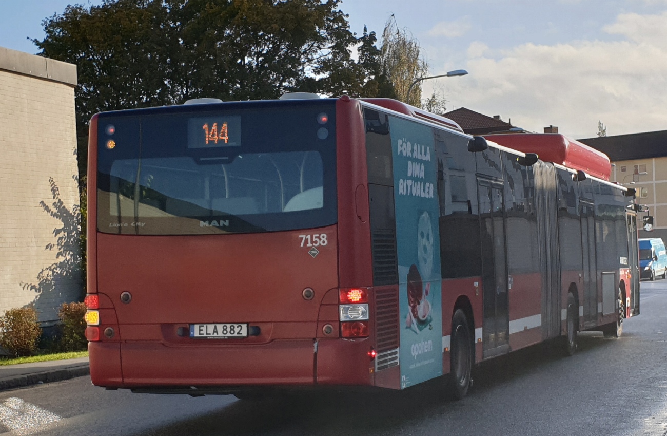 Швеция, MAN A23 Lion's City G NG313 CNG № 7158