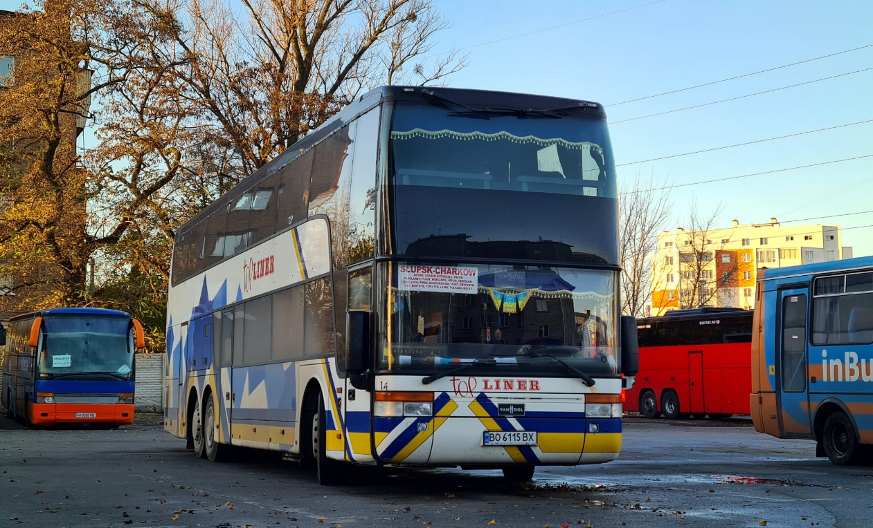 Ternopol region, Van Hool TD927 Astromega Nr. BO 6115 BX