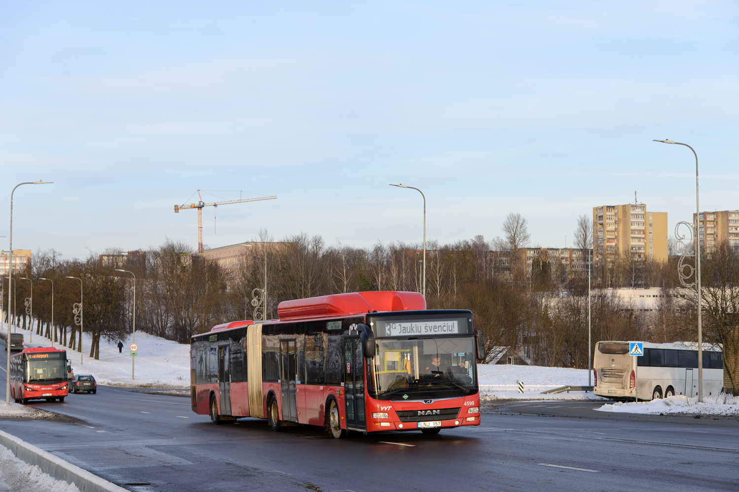 Литва, Anadolu Isuzu Citibus (Yeni) № V7016; Литва, MAN A23 Lion's City G NG313 CNG № 4599; Литва, Volvo 9700 Superior № LCO 546