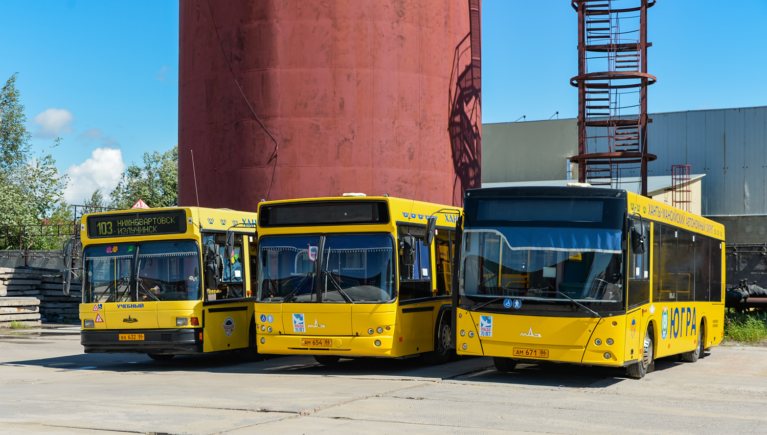 Khanty-Mansi AO, MAZ-206.067 Nr. АМ 671 86; Khanty-Mansi AO — Bus fleets