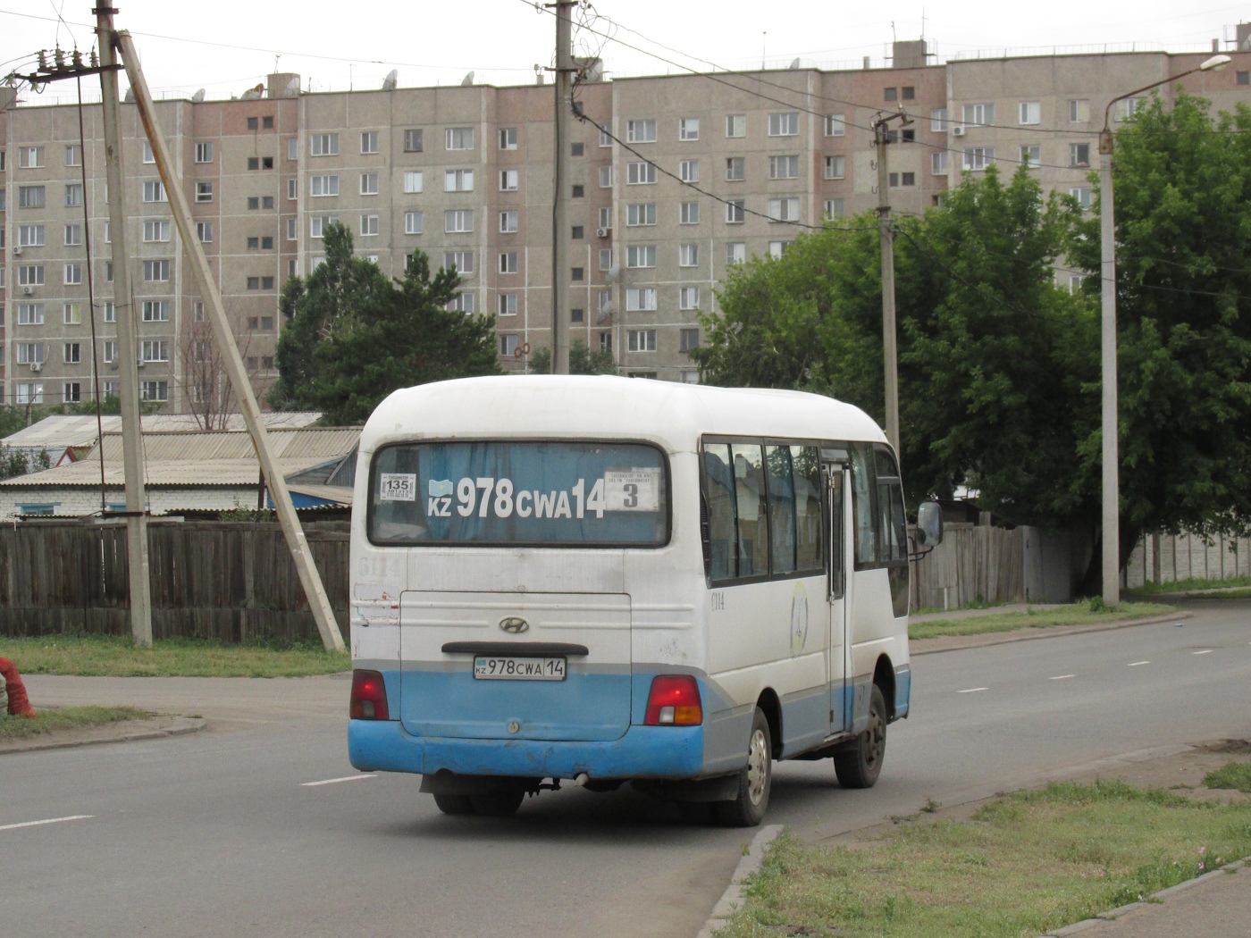 Павлодарская область, Hyundai County Super № 978 CWA 14