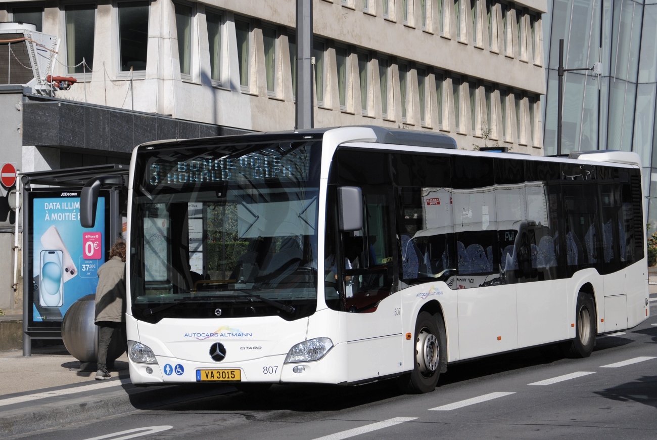 Люксембург, Mercedes-Benz Citaro C2 Ü hybrid № 807
