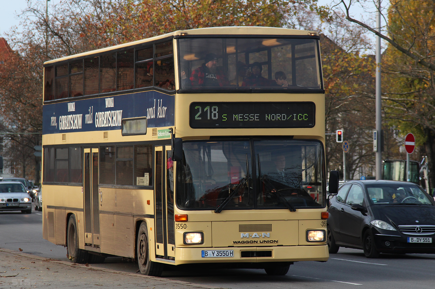 Берлин, MAN 592 SD202 № 3550