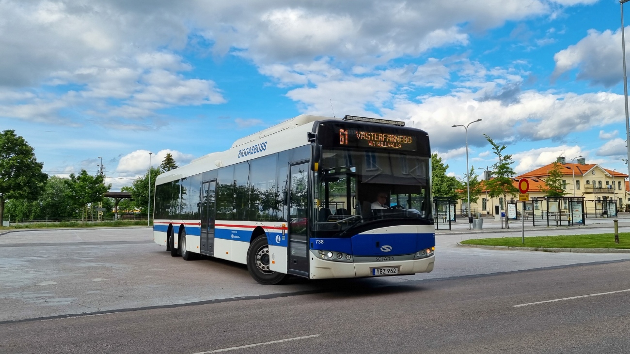 Швеция, Solaris Urbino III 15 LE CNG № 738