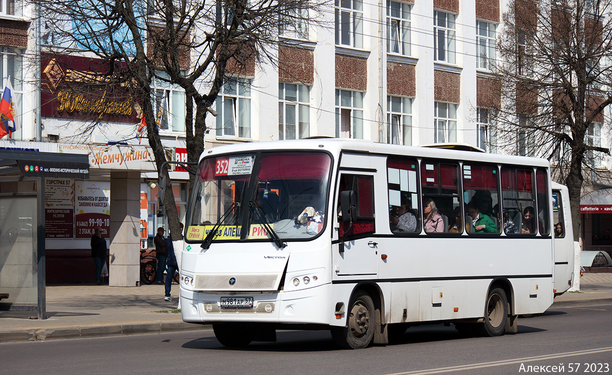 Орловская область, ПАЗ-320302-22 "Вектор" № М 981 АР 57