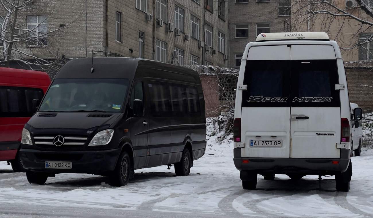 Киевская область, Mercedes-Benz Sprinter W906 310CDI № AI 0122 KO; Киевская область, Mercedes-Benz Sprinter W903 316CDI № AI 2373 OP