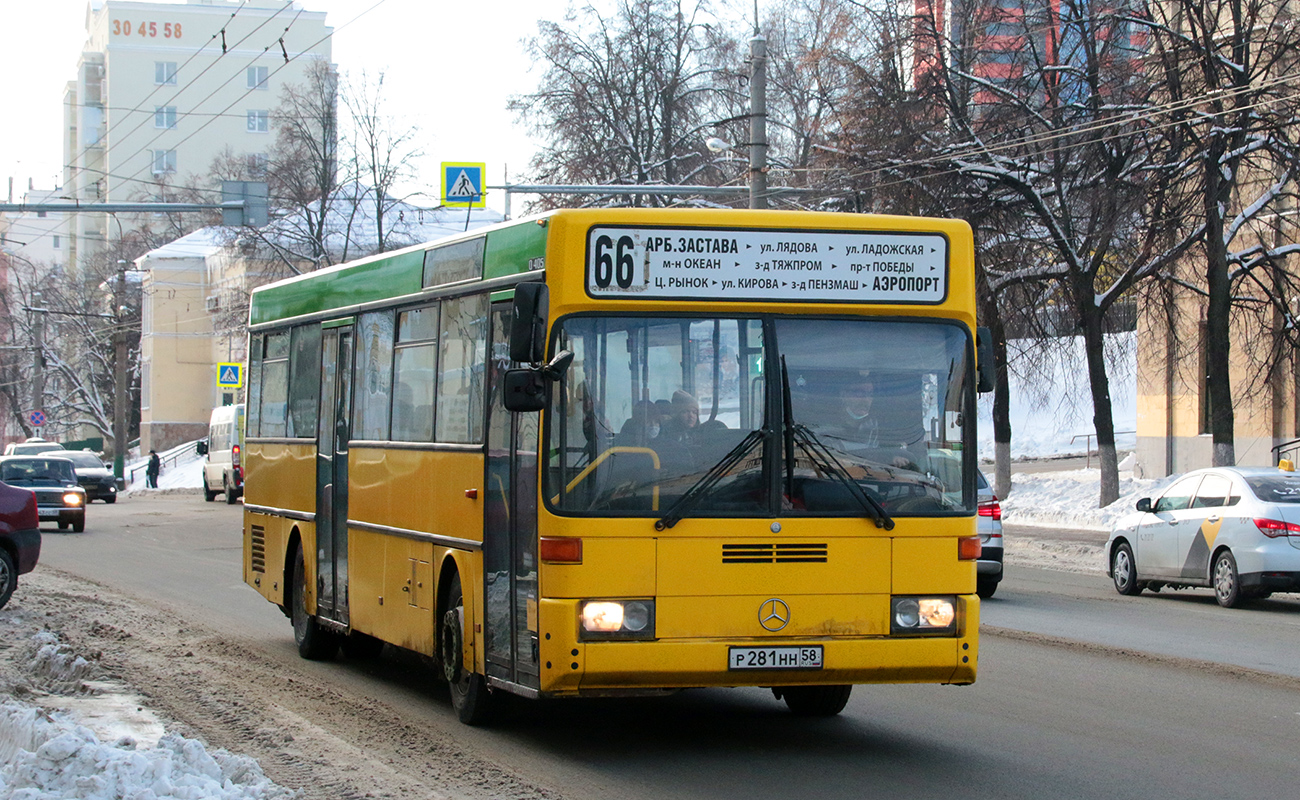 Пензенская область, Mercedes-Benz O405 № Р 281 НН 58