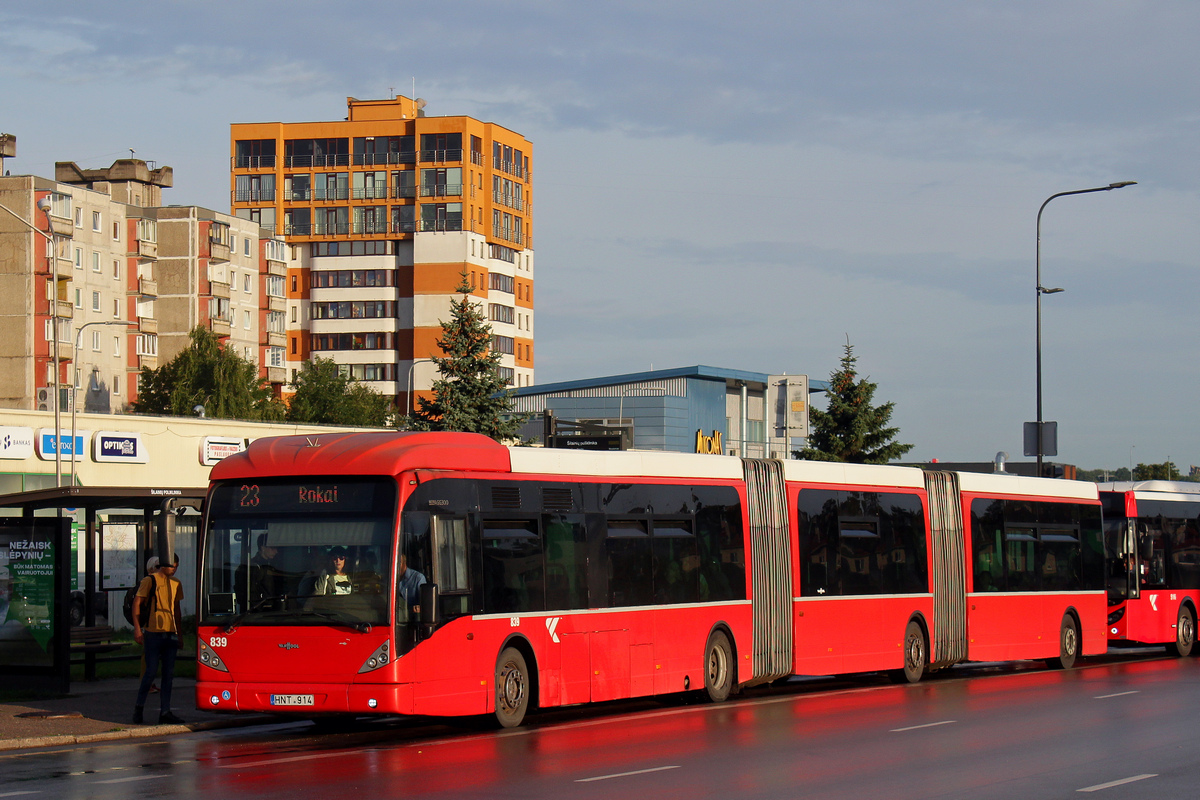 Литва, Van Hool New AGG300 № 839