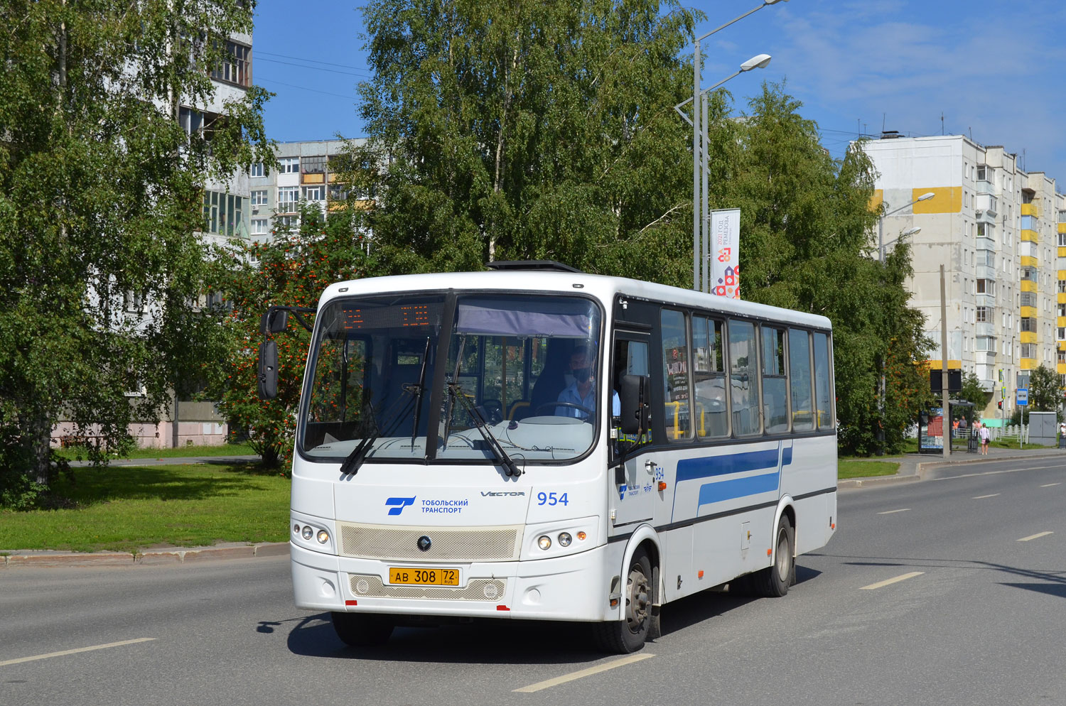 Тюменская область, ПАЗ-320414-04 "Вектор" (1-2) № 954