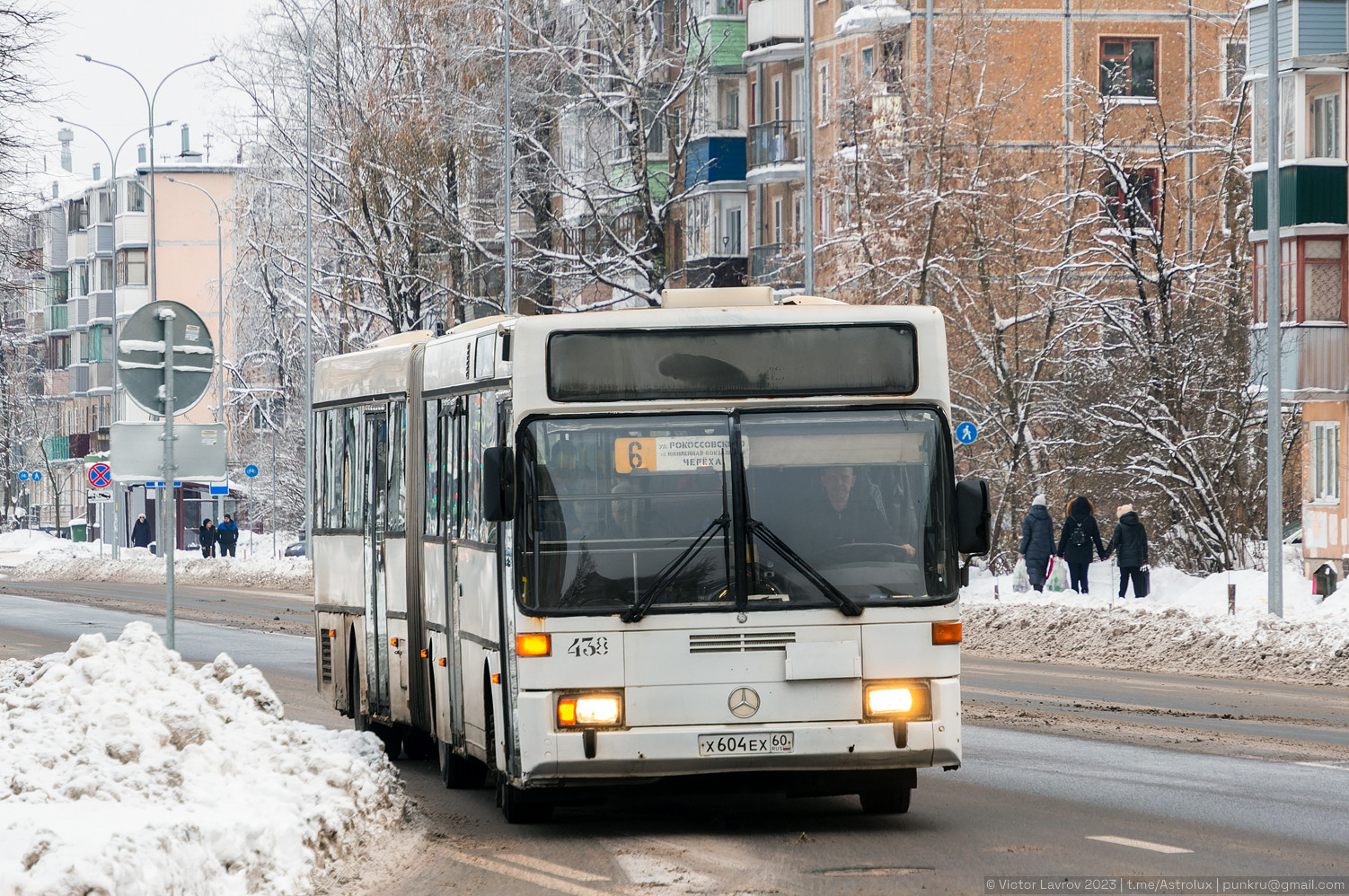 Пскоўская вобласць, Mercedes-Benz O405G № 438