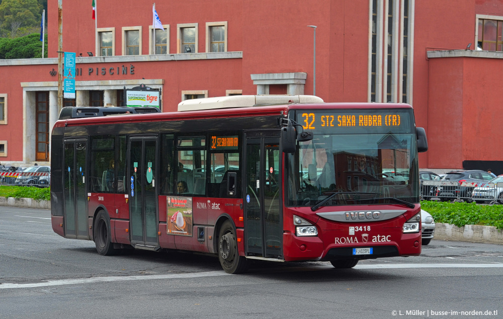 Италия, IVECO Urbanway 12M № 3418 Италия, IVECO Urbanway 12M № 3418