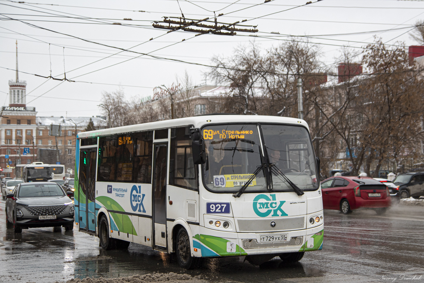Omsk region, PAZ-320414-04 "Vektor" (1-2) # 927