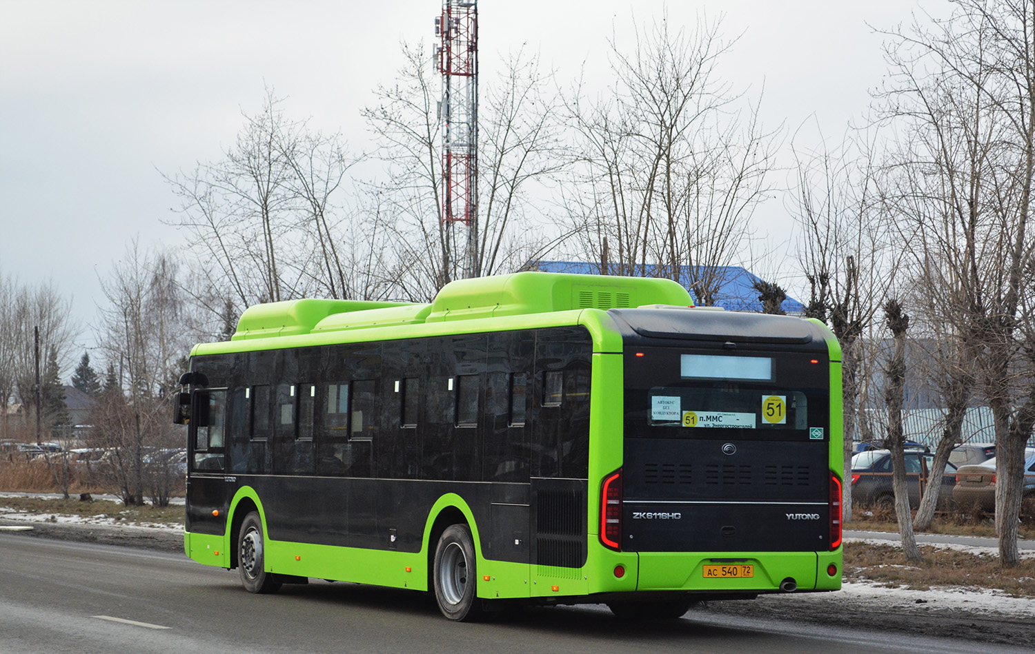 Тюменская область, Yutong ZK6116HG № АС 540 72