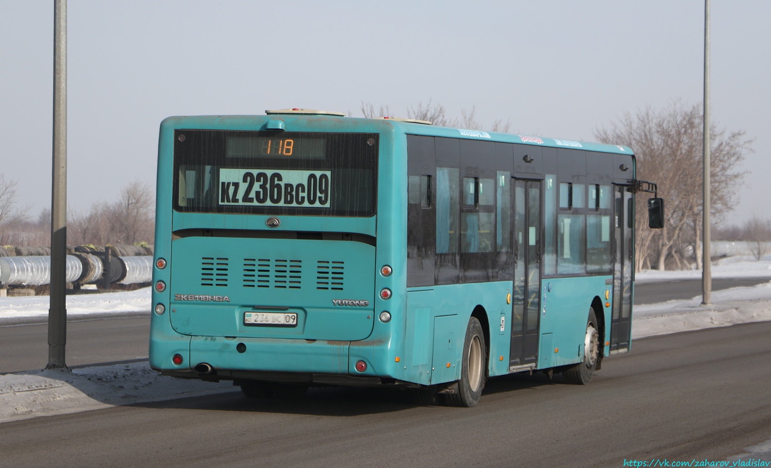 Karagandy province, Yutong ZK6118HGA # 236 BC 09