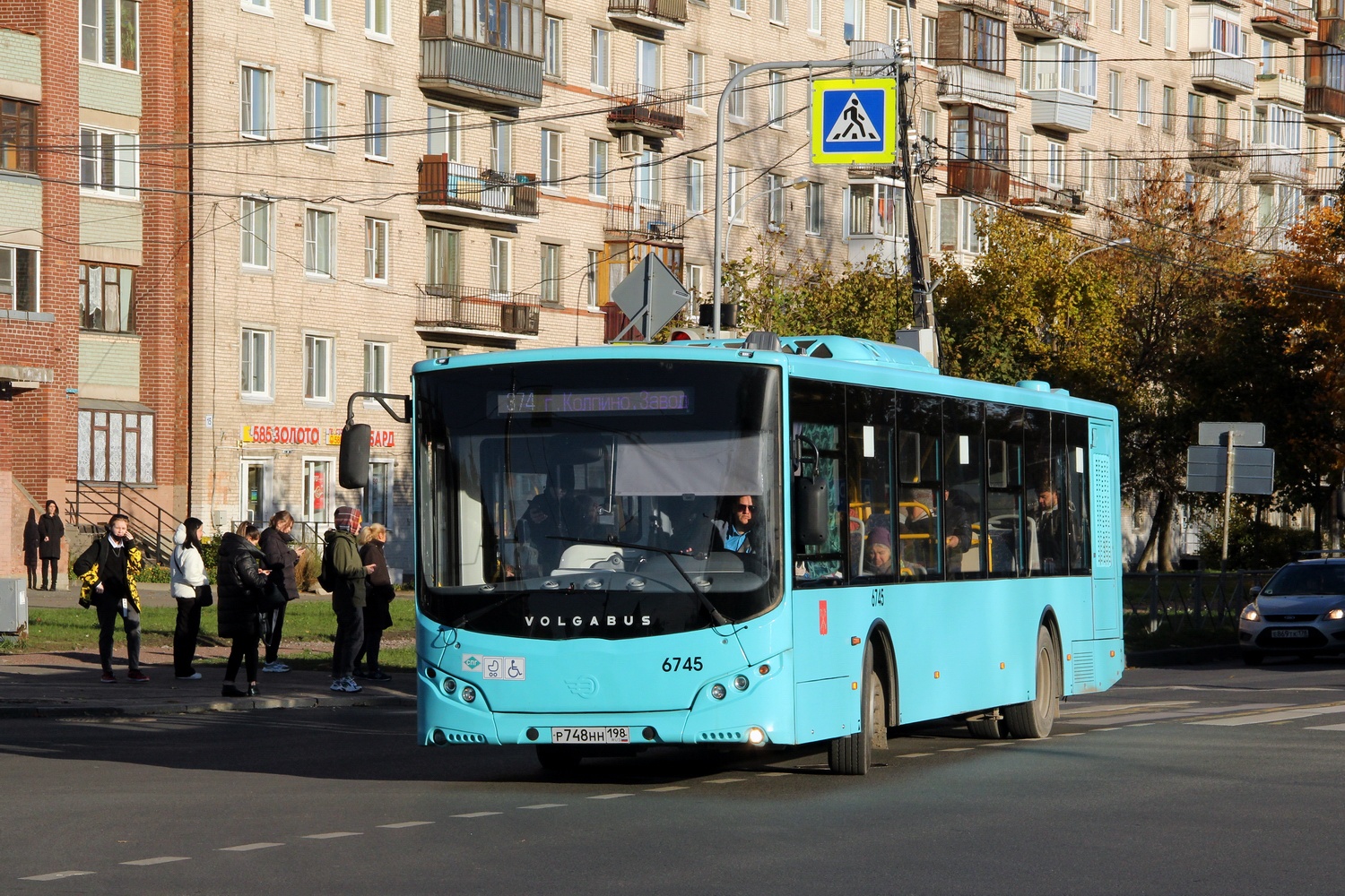 Санкт-Петербург, Volgabus-5270.G4 (LNG) № 6745