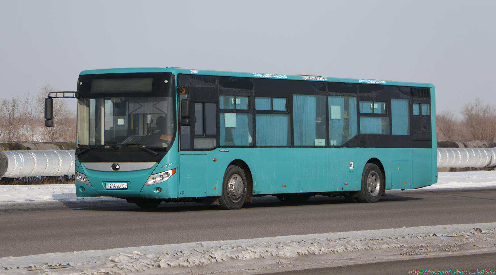 Карагандинская область, Yutong ZK6118HGA № 214 BD 09