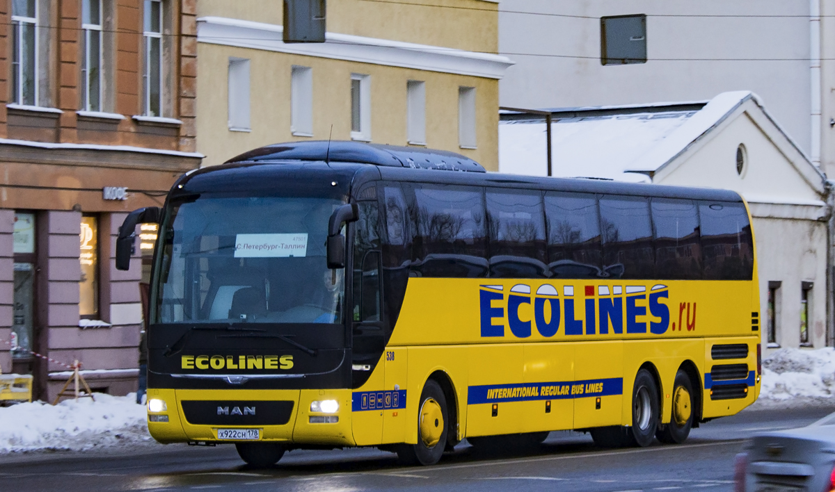 Санкт-Петербург, MAN R08 Lion's Coach L RHC444 L № 538