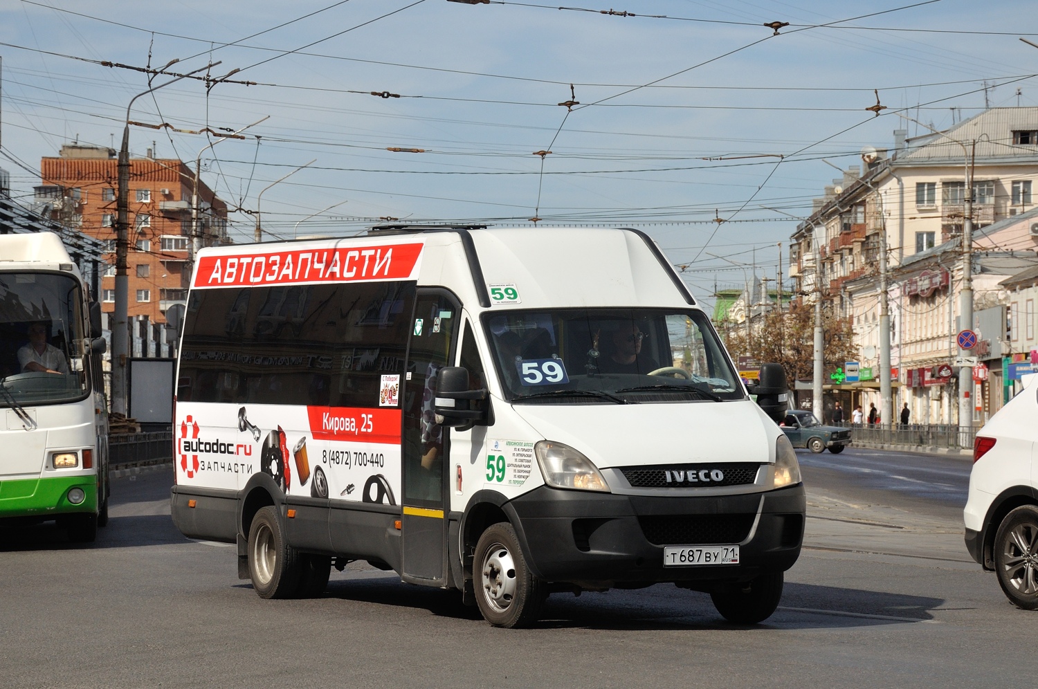 Tula region, LiAZ-5256.57-01 Nr. 110; Tula region, Nizhegorodets-2227UU (IVECO Daily) Nr. Т 687 ВУ 71