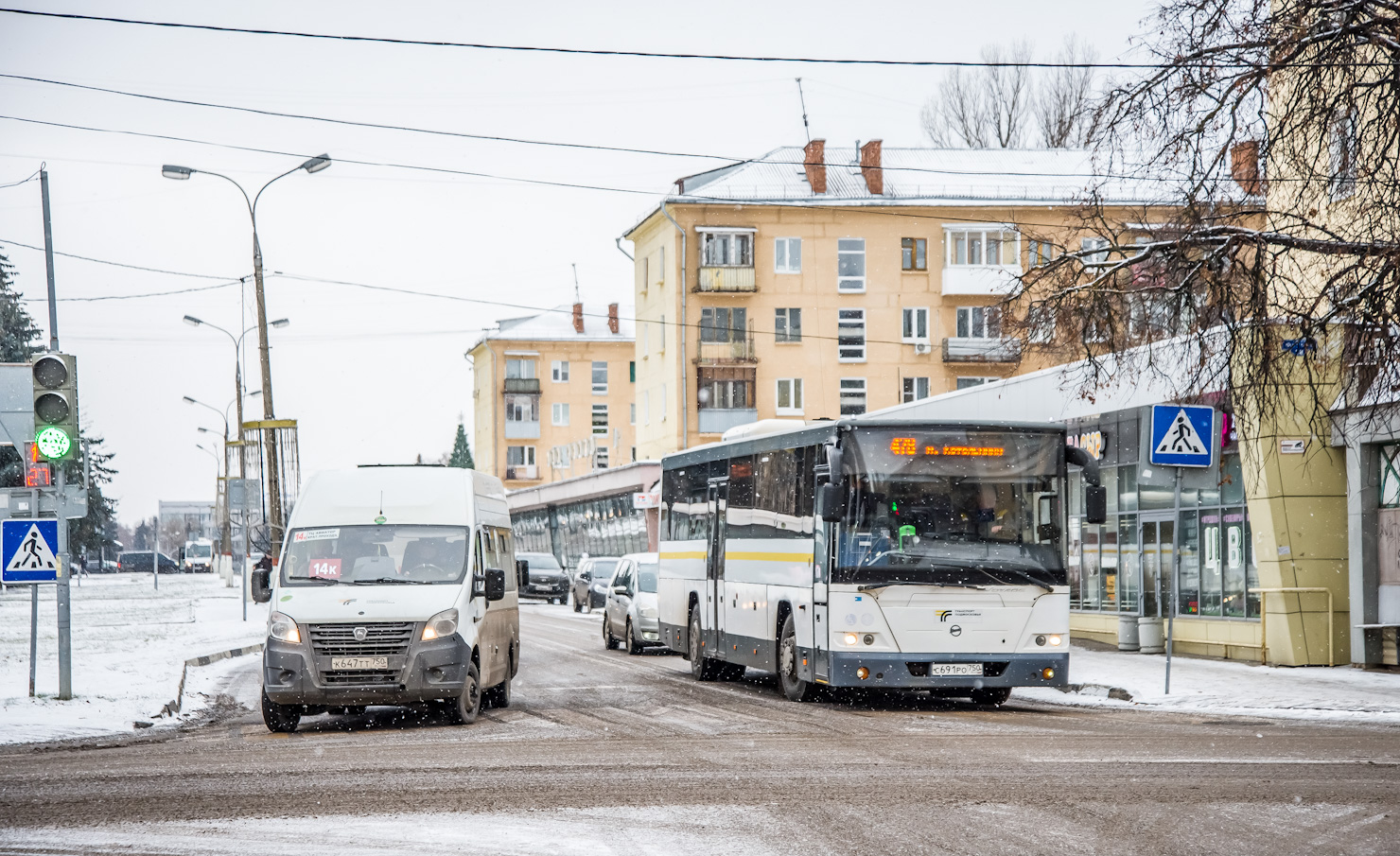 Московская область, ГАЗ-A65R35 Next № К 647 ТТ 750; Московская область, ЛиАЗ-5250 № 015103