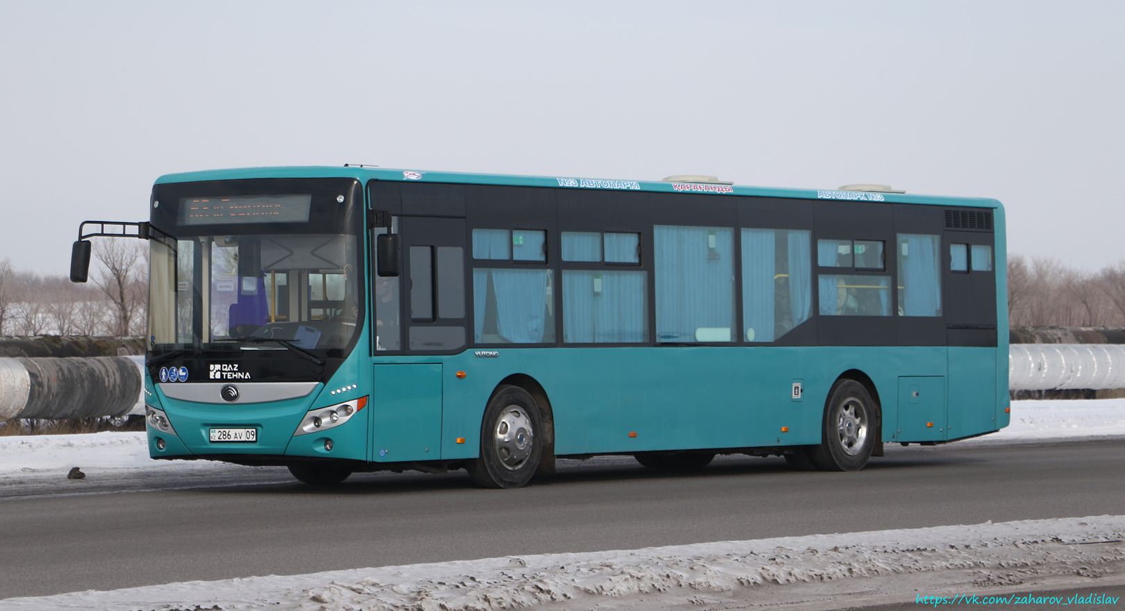 Карагандинская область, Yutong ZK6118HGA (QazTehna) № 286 AV 09