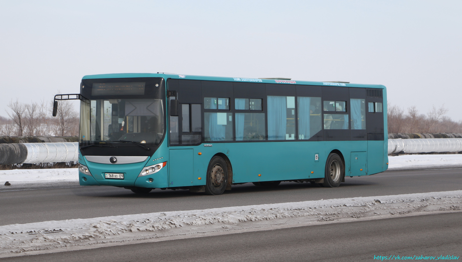 Карагандинская область, Yutong ZK6118HGA № 168 BD 09